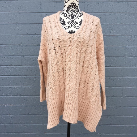 Free People Sweaters - Free People Cream Knit Baggy Sweater